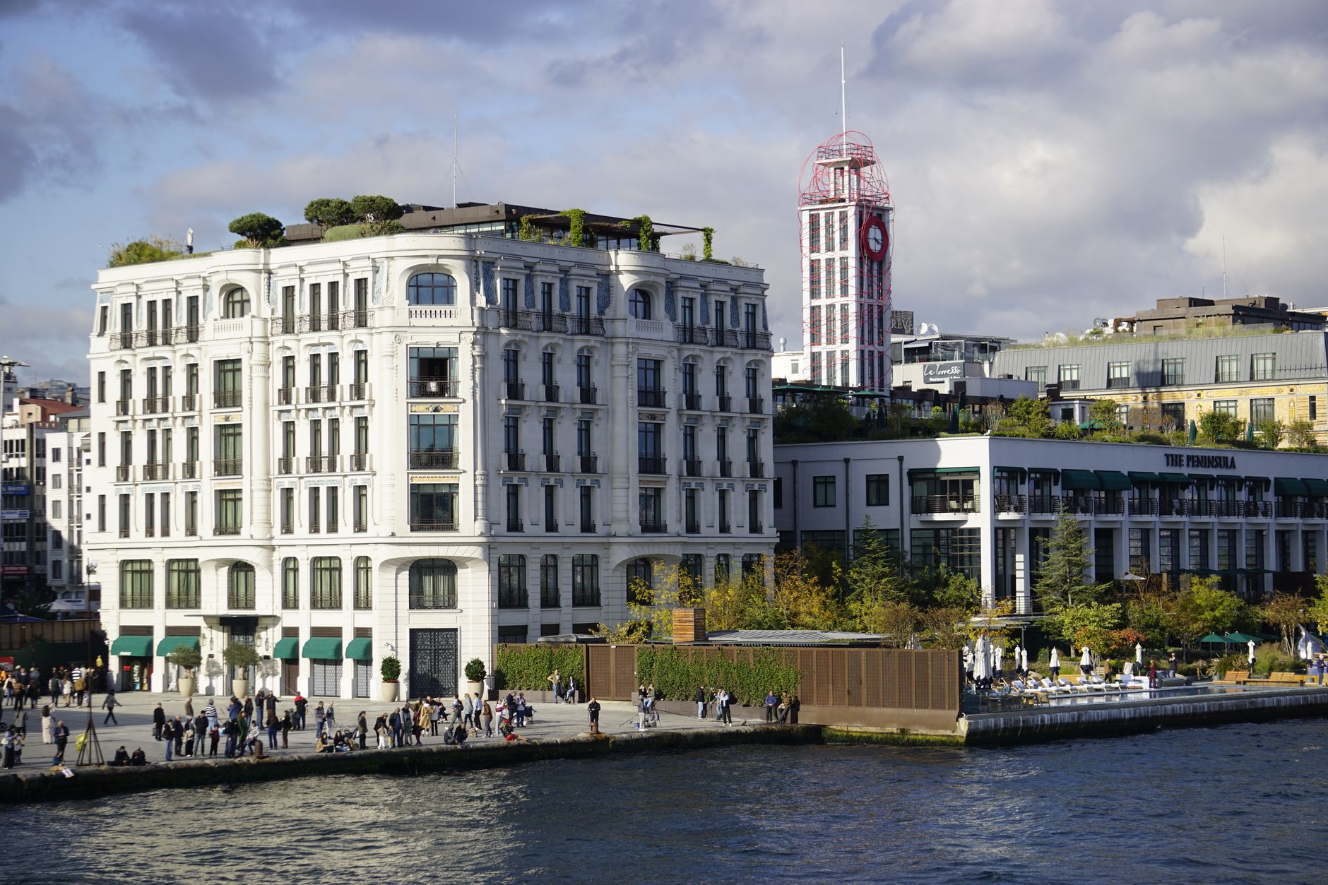 Scenic view of historical buildings on Istanbul's waterfront, bustling with activity. — Crypto casino sverige