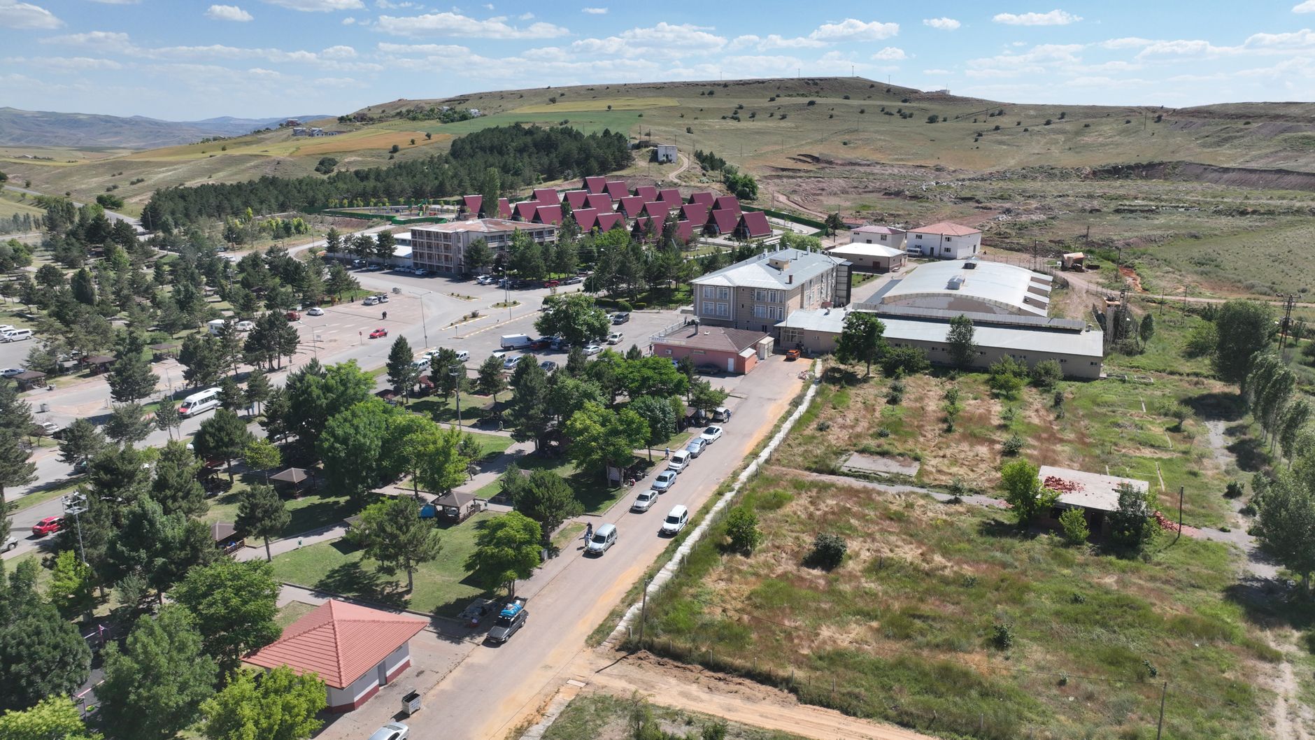 Scenic aerial shot showcasing rural architecture and landscape in Sivas, Turkey. — Enjoy the Best of Gambling with Online Cas